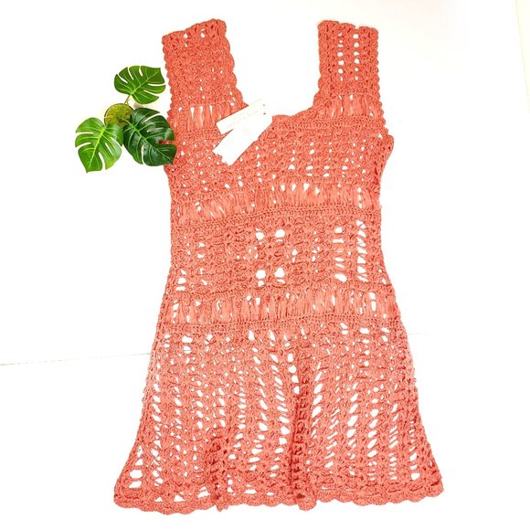 Romeo & Juliet Couture Dresses & Skirts - NEW Romeo & Juliet crochet coverup dress NWT, L